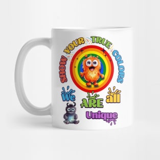 Pride "show your true colors" Little monster lbgtq Mug